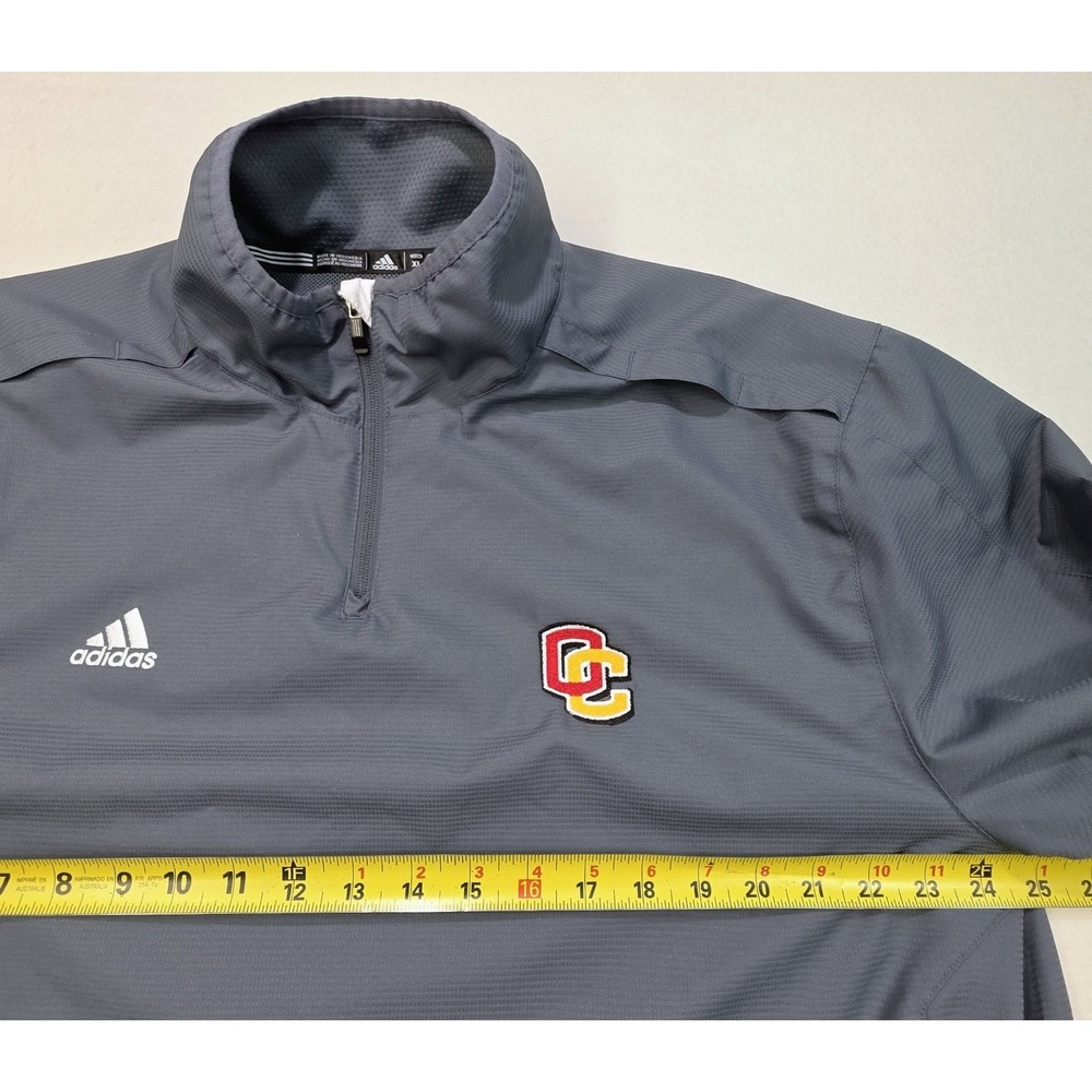 Oberlin College Adidas Jacket Mens XL Pullover Windbreaker Lined Team Issue - Picture 6 of 10